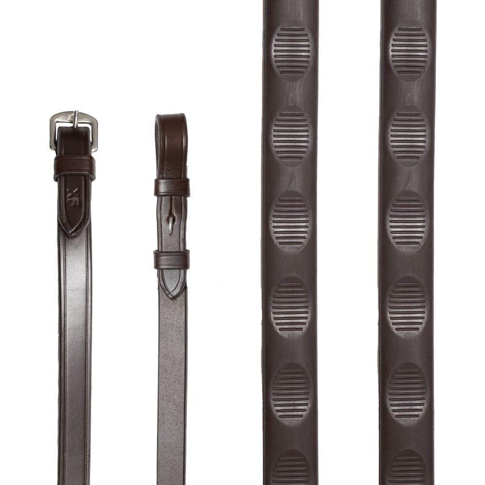 Houghton Country Houghton Country Thumb Grip Reins in Brown