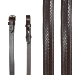 Houghton Country Houghton Country Premium Soft Rubber Grip Reins in Brown