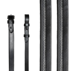 Houghton Country Houghton Country Premium Soft Rubber Grip Reins in Black
