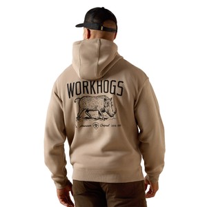 Ariat Ariat Men's Rebar Lightweight Workhog Hoodie in Greige