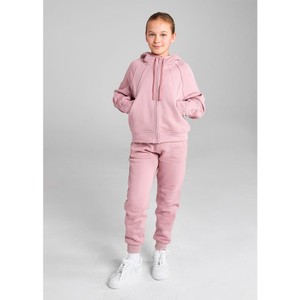 Aztec Diamond Aztec Diamond Young Rider Panel Half Zip Hoodie in Pink