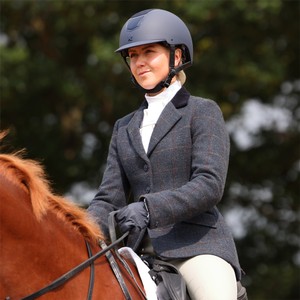 Shires Shires Aubrion Saratoga Ladies Show Jacket in Juniper Navy Check