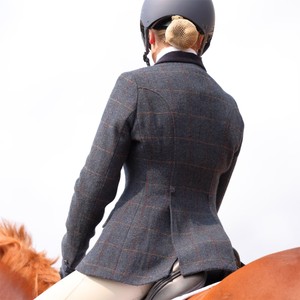 Shires Shires Aubrion Saratoga Ladies Show Jacket in Juniper Navy Check