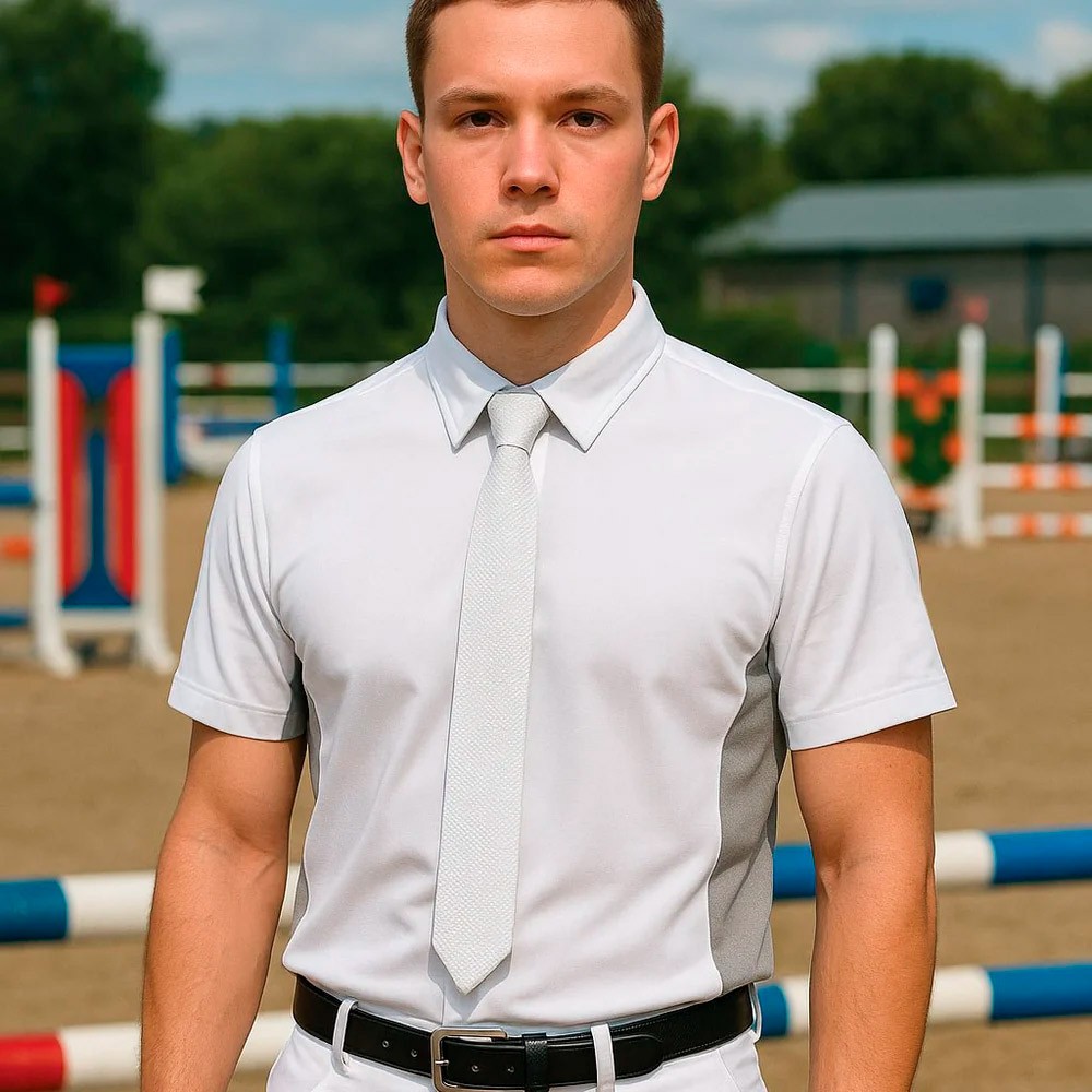 Equetech Mens Premier Competition Shirt White