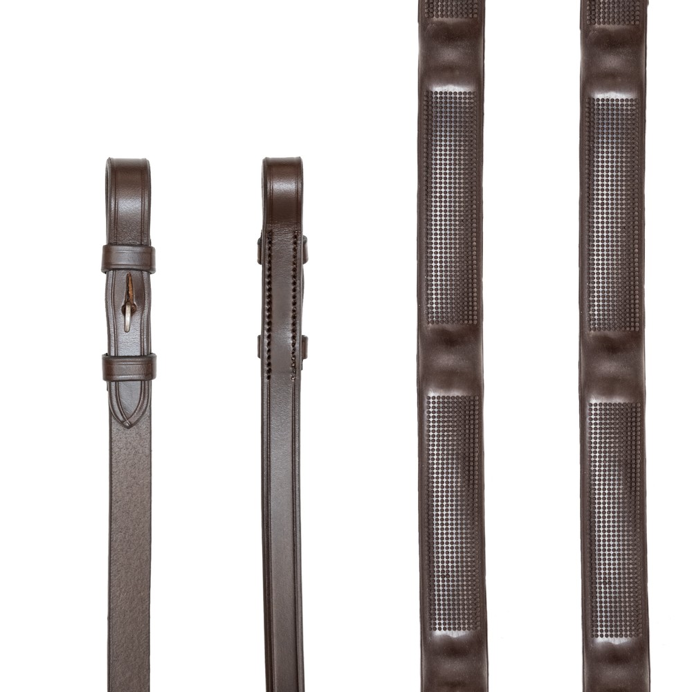 Houghton Country Houghton Country Precision Grip Reins in Havana
