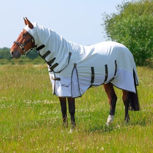 Shires Shires Highlander Plus Sun Shade Combo Fly Rug in White