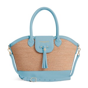Fairfax & Favor Fairfax & Favour Windsor Basket Bag - Stockist Exclusive in Sky Blue Leather