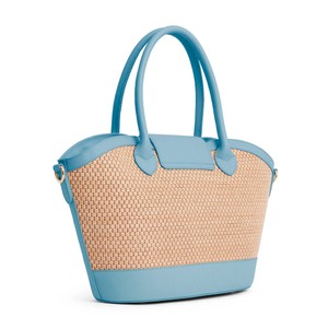Fairfax & Favor Fairfax & Favour Windsor Basket Bag - Stockist Exclusive in Sky Blue Leather