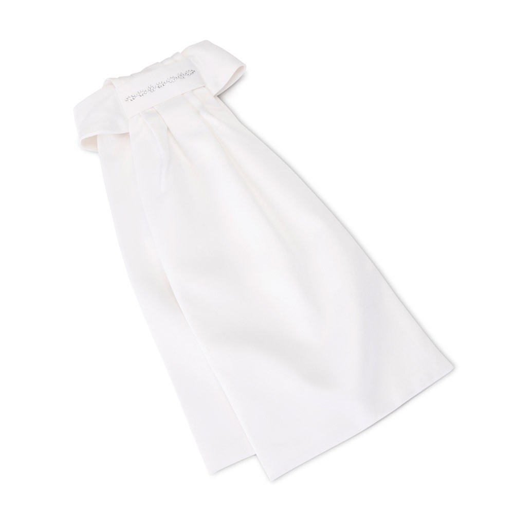 Shires Aubrion Witley Ready Tied Stock White