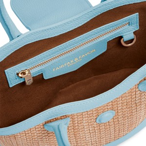 Fairfax & Favor Fairfax & Favor Mini Windsor Basket Bag in Sky Blue