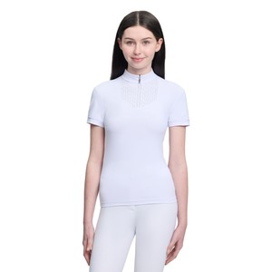 LeMieux LeMieux Brilliance Young Rider Livvy Short Sleeve Show Shirt in White