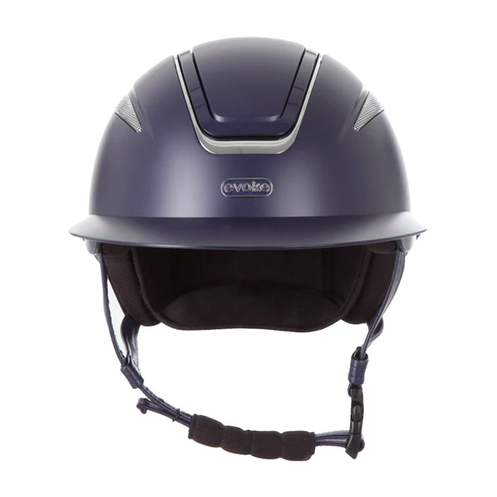 Evoke Callisto Wide Peak Riding Hat 53-55cm Navy