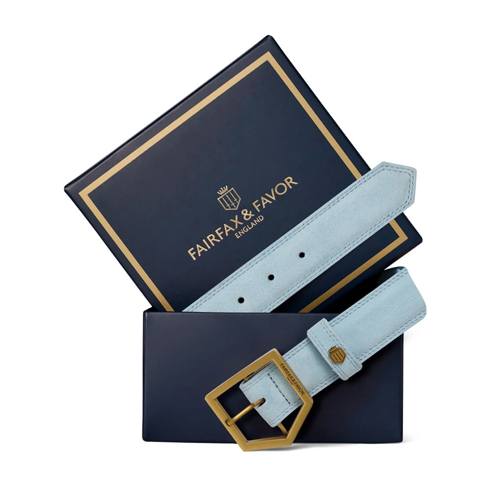 Fairfax & Favor Fairfax & Favor Felbrigg Belt in Sky Blue