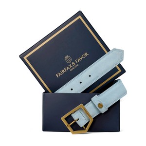 Fairfax & Favor Fairfax & Favor Felbrigg Belt in Sky Blue