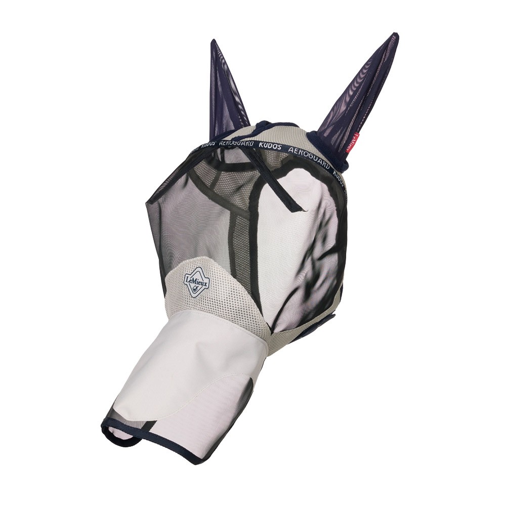 LeMieux Kudos AeroGuard Full Fly Mask Navy