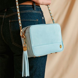 Fairfax & Favor Fairfax & Favor Finsbury Cross Body Bag in Sky Blue