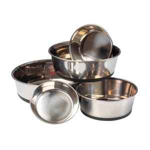House of Paws House Of Paws Stainless Steel Dog Bowl in Steel