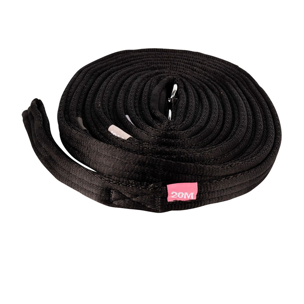 Hy Equestrian Lunge Line With Circle Markers Black