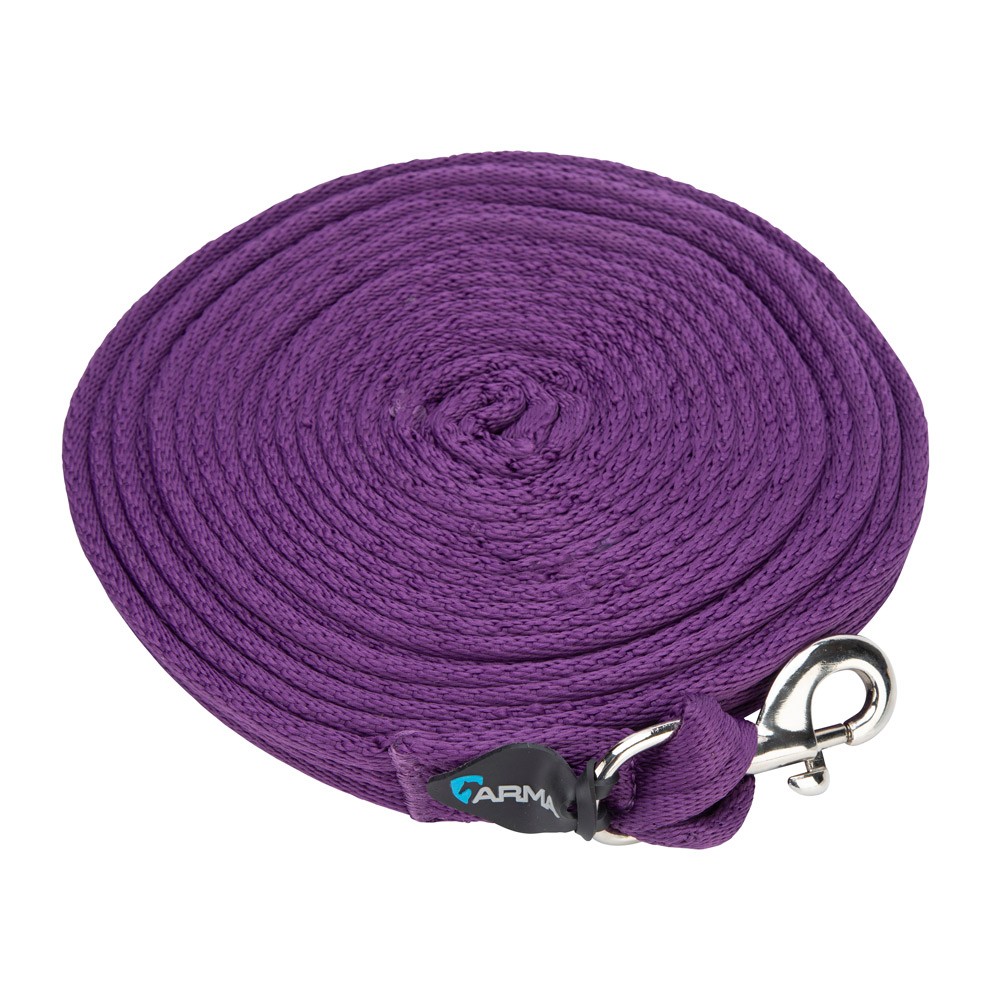 Shires Shires Cushion Web Lunge Line in Plum