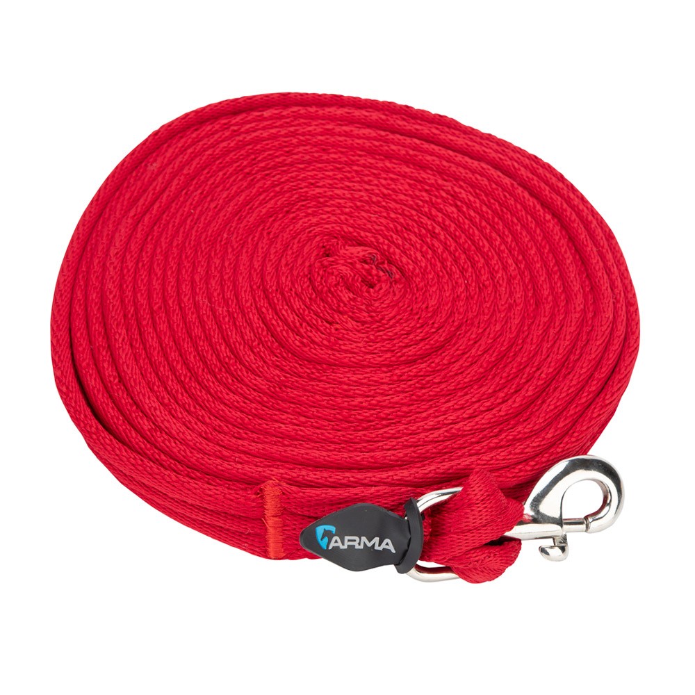 Shires Shires Cushion Web Lunge Line in Red