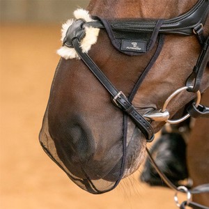 Shires Shries ProGuard Grackle Bridle Nose Net in Black