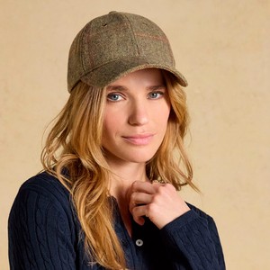 Joules Joules Perry Baseball Cap in Khaki Tweed