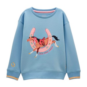 Joules Joules Kids Mackenzie Sweatshirt in Blue Horse