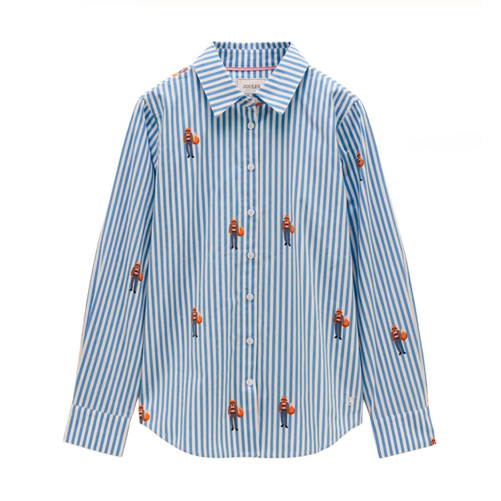 Joules Joules Classic Poplin Jonty Shirt in Blue/White