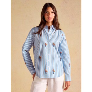 Joules Joules Classic Poplin Jonty Shirt in Blue/White