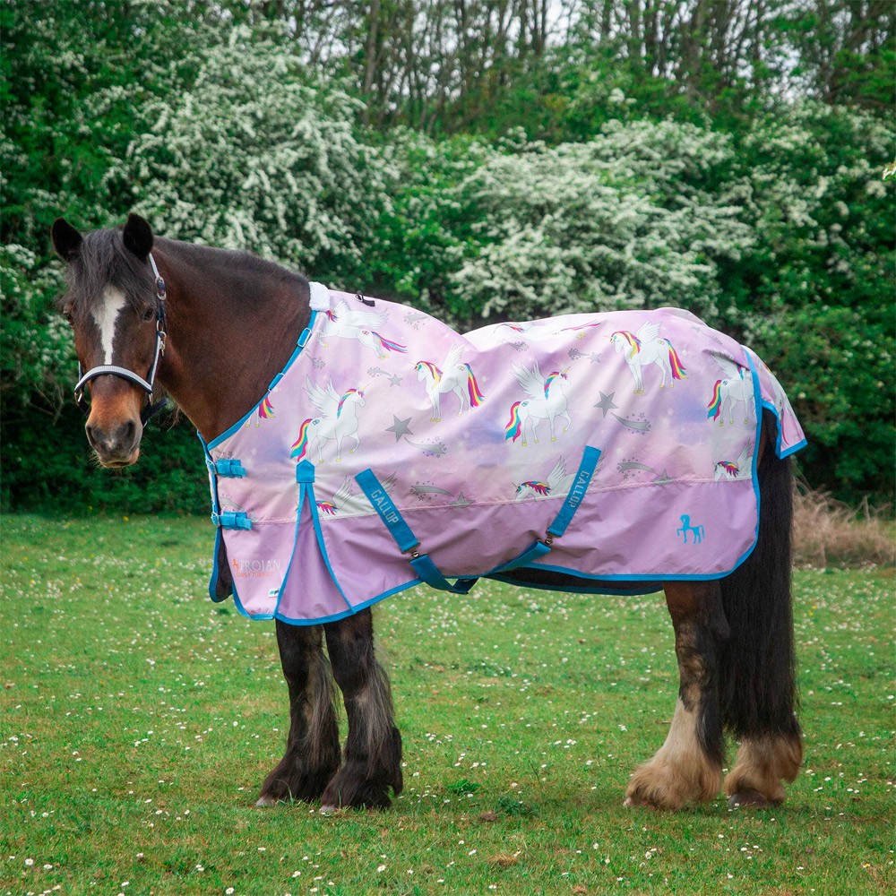 Gallop Gallop Duraproof Pegacorn 0g Turnout Rug in Lilac