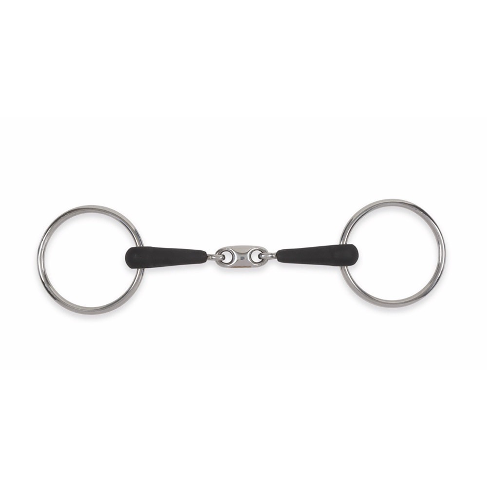 Shires Shires Equikind+ Peanut Link Loose Ring Snaffle in Stainless Steel