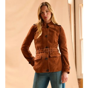Fairfax & Favor Fairfax & Favor The Frances Jacket in Tan Suede