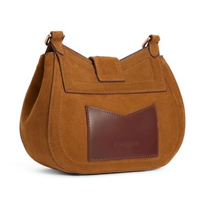 Fairfax & Favor Fairfax & Favor Langham Messenger Bag in Tan Suede