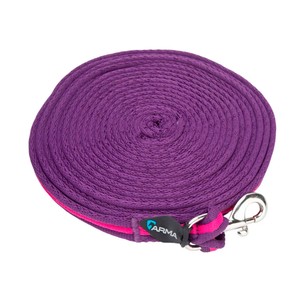 Shires Shires Cushion Web Lunge Line in Plum/Magenta