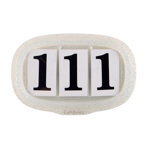 LeMieux LeMieux Silicone Saddlepad Number Holder in Silver Glitter