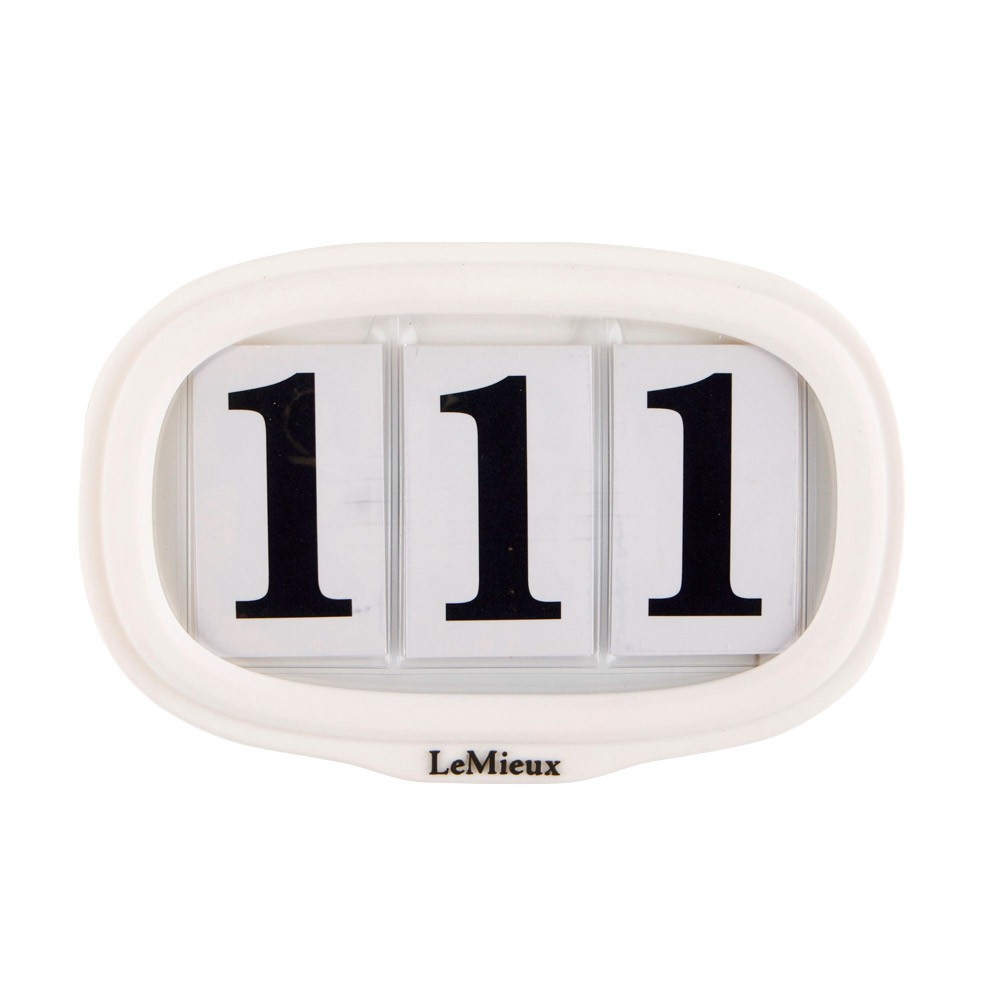 LeMieux LeMieux Silicone Saddlepad Number Holder in White