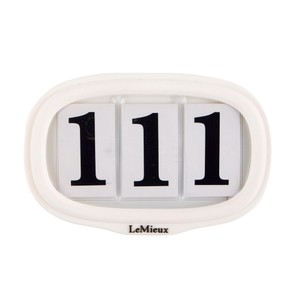 LeMieux LeMieux Silicone Saddlepad Number Holder in White