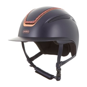 Evoke Evoke Callisto Wide Peak Crystal Frame Riding Hat 