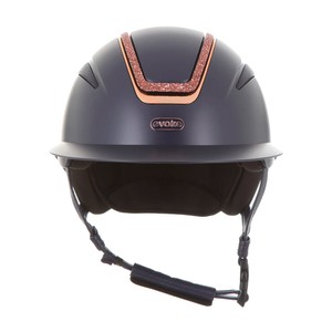 Evoke Evoke Callisto Wide Peak Crystal Frame Riding Hat 