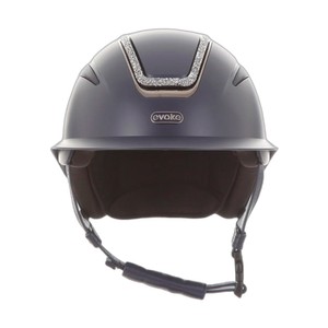 Evoke Evoke Callisto Wide Peak Crystal Frame Riding Hat 53-55cm 