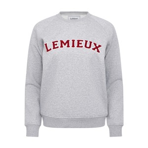 LeMieux LeMieux Vida Varsity Crew Neck Sweat in Grey Marl