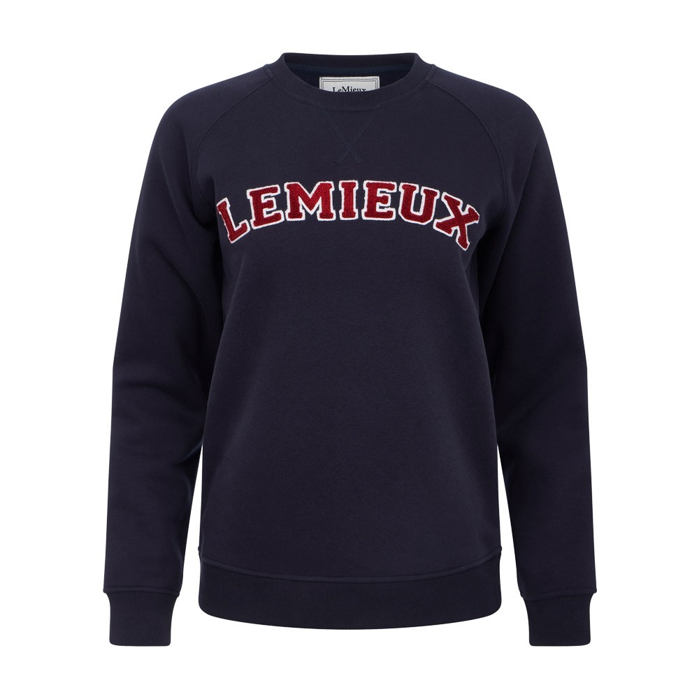 LeMieux LeMieux Vida Varsity Crew Neck Sweat in Navy