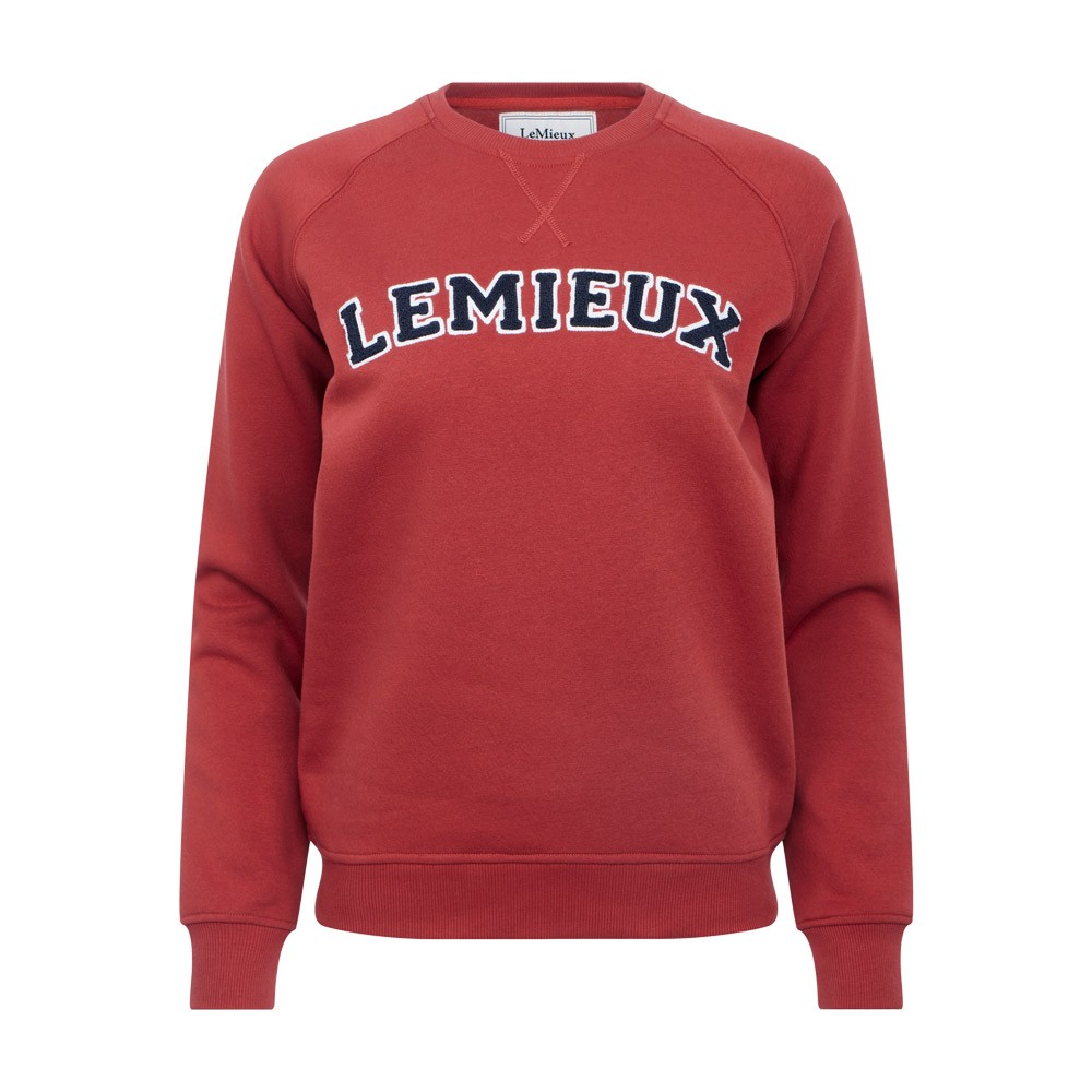 LeMieux Vida Varsity Crew Neck Sweat Red