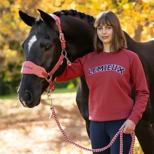 LeMieux LeMieux Vida Varsity Crew Neck Sweat in Russet