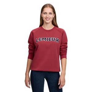 LeMieux LeMieux Vida Varsity Crew Neck Sweat in Russet
