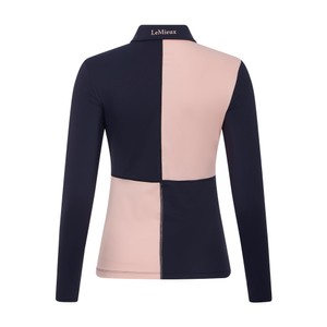 LeMieux LeMieux Harlequine Rugby Shirt Base Layer in Petal/Navy