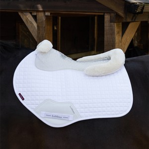 LeMieux LeMieux Gel Tek Shaped Vegan Wool Half Pad in Natural