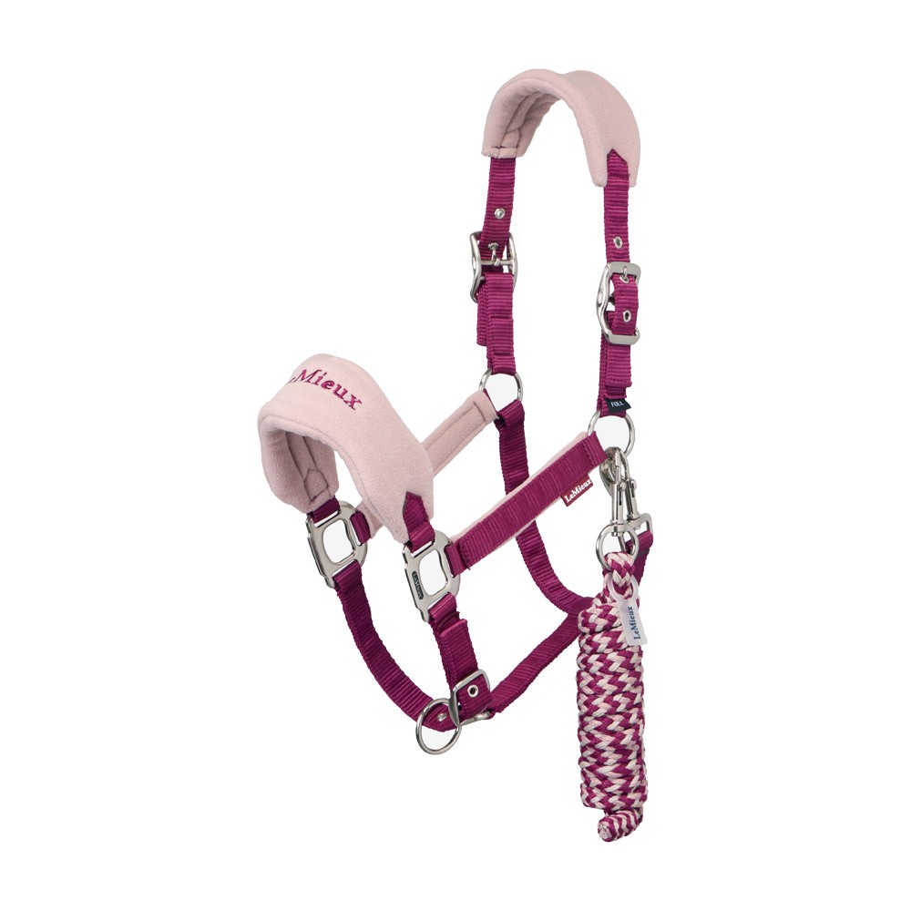LeMieux LeMieux Vogue Fleece Headcollar and Leadrope Set in Blackberry