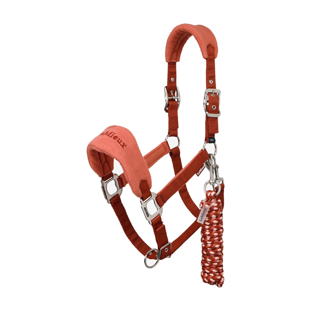 LeMieux LeMieux Vogue Fleece Headcollar and Leadrope Set in Russet