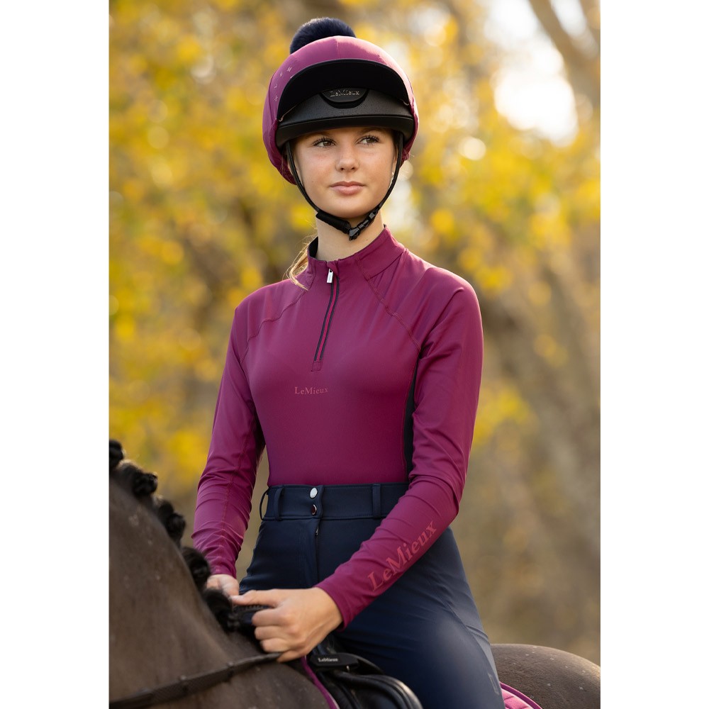 LeMieux Young Rider Classique Base Layer Purple